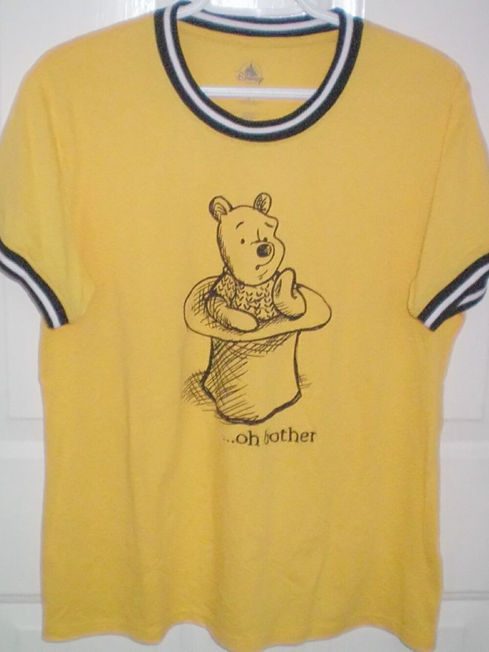Disney Winnie The Pooh Ringer T-shirt Ladies Size Medium